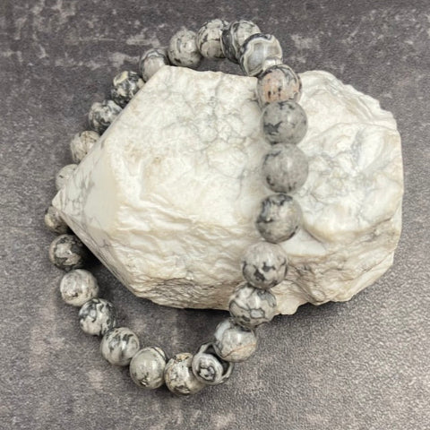 Grey Agate Crystal Bracelet