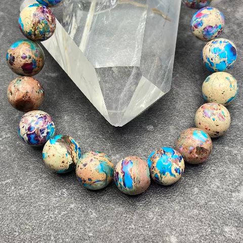 Sea Sediment Jasper Crystal Bracelet