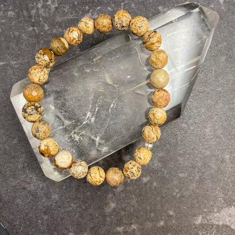 Picture Jasper Crystal Stretch Bracelet