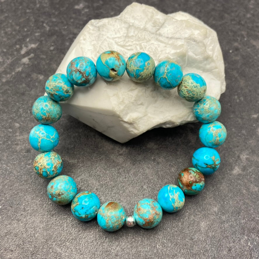Imperial Jasper Crystal Stretch Bracelet
