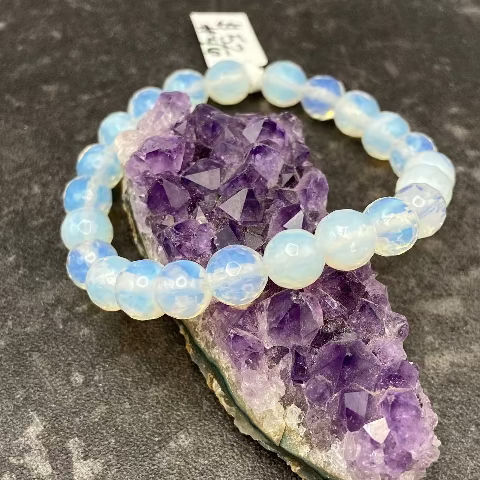 Opalite Crystal Stretch Bracelet