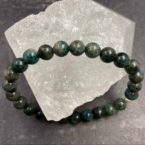 Green Apatite Crystal Stretch Bracelet