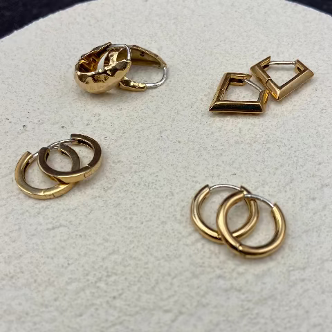 Gold Filled Huggie Earrings