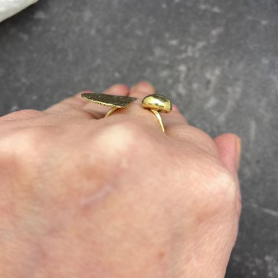 Half Moon and Dot Ring