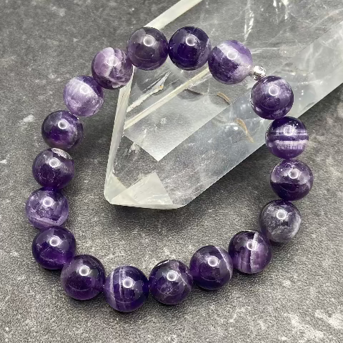 Amethyst Crystal Stretch Bracelet