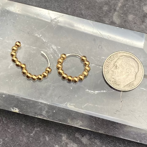 Gold Filled Huggie Earrings