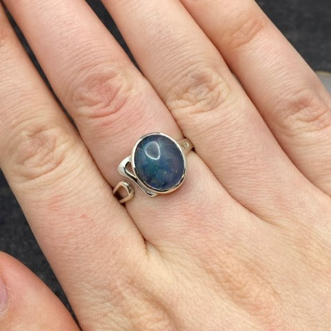 Adjustable Boulder Opal Ring