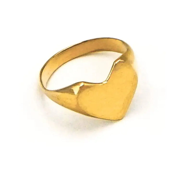Brass Heart Ring