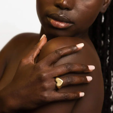 Brass Heart Ring