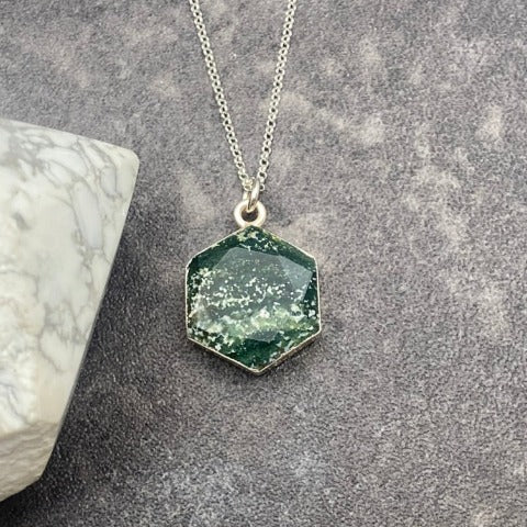 Large Ocean Jasper Hexagons Large Ocean Jasper Hexagons