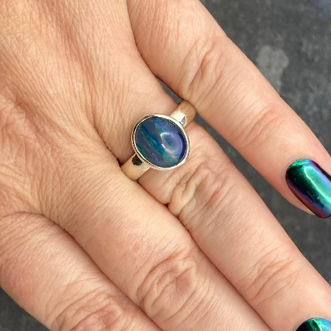Boulder Opal Ring