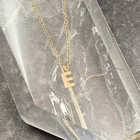 Dainty Gold Filled Letter Necklace