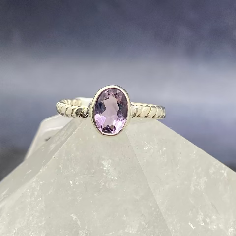 Twisted Band Dainty Rings