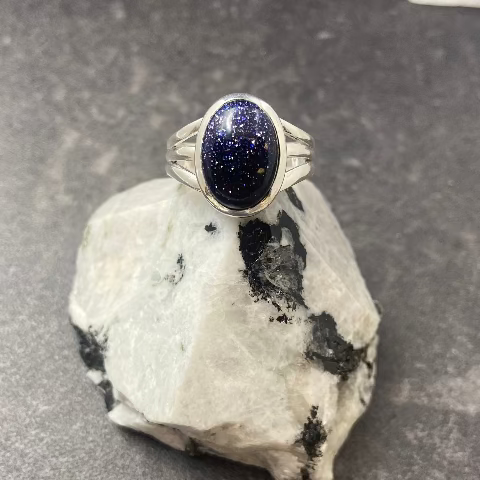 Goldstone Rings
