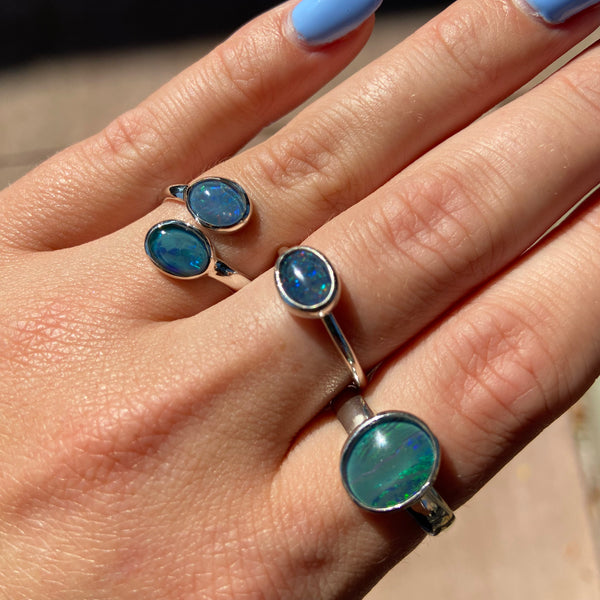 Boulder Opal Rings