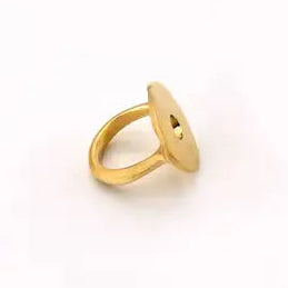 Circle Brass Cocktail Ring