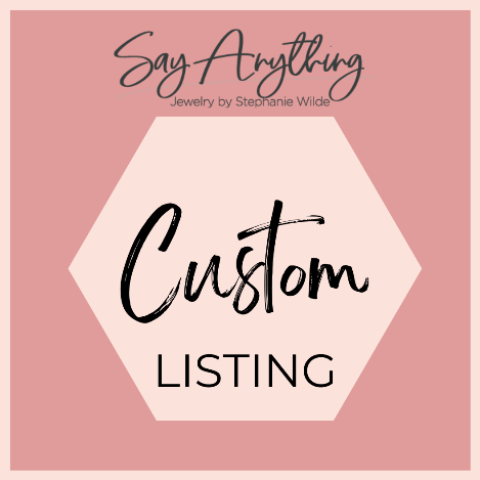 Custom Listing for Jan Goodrich