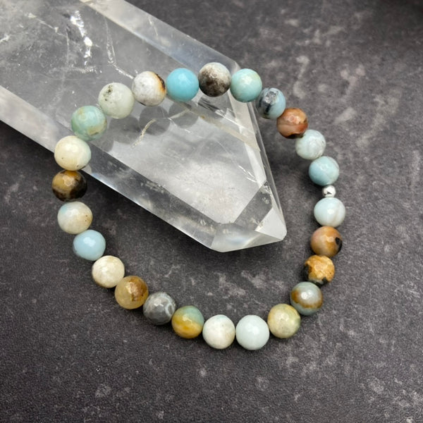 Amazonite Crystal Stretch Bracelet