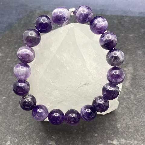 Amethyst Crystal Stretch Bracelet
