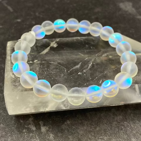 Aura Clear Crystal Quartz Stretch Bracelet