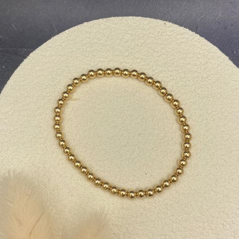 Gold-Filled 4mm Beaded Bracelet