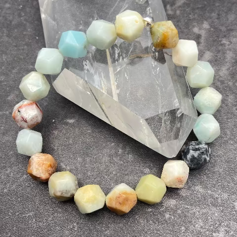 Amazonite Crystal Stretch Bracelet
