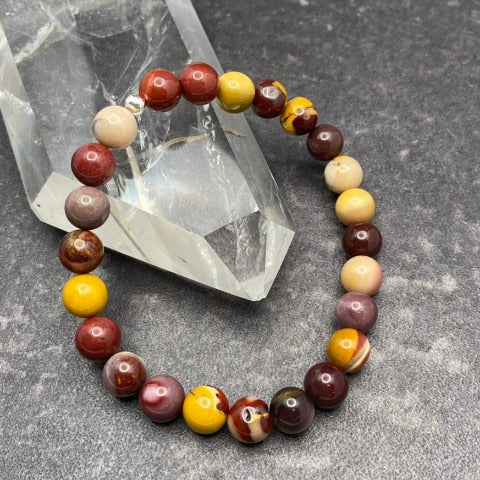 Mookaite Jasper Crystal Stretch Bracelet