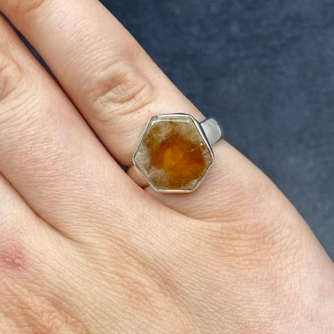 Citrine Slice Ring