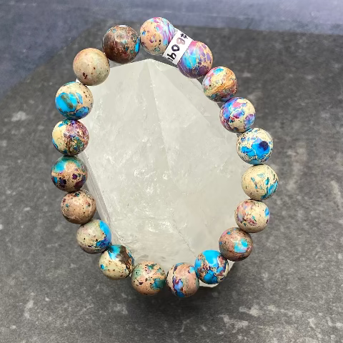 Sea Sediment Jasper Crystal Bracelet