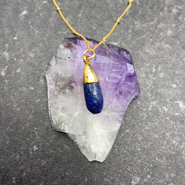Lapis Lazuli Teardrop Necklace