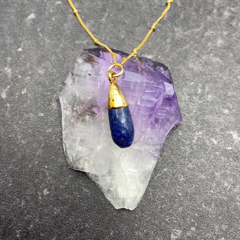 Lapis Lazuli Teardrop Necklace