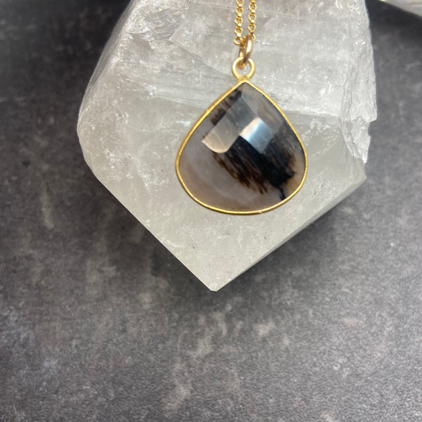Jasper Teardrop Necklace
