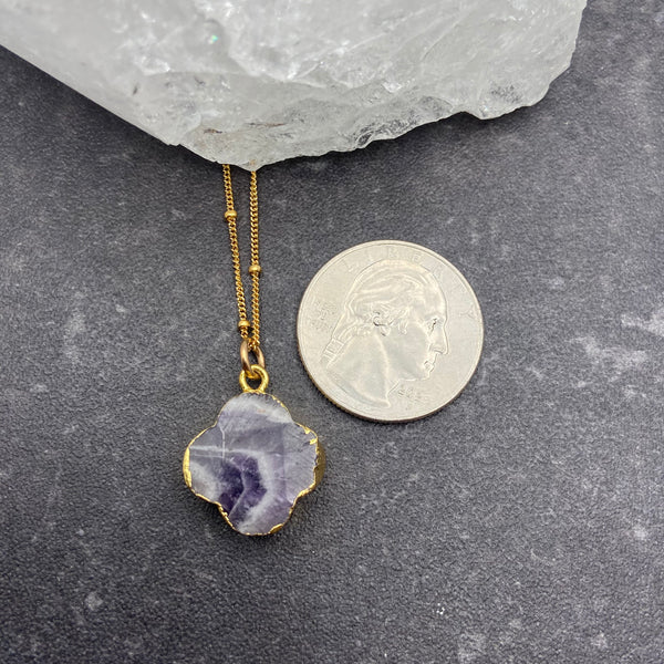 Amethyst Flower Necklace