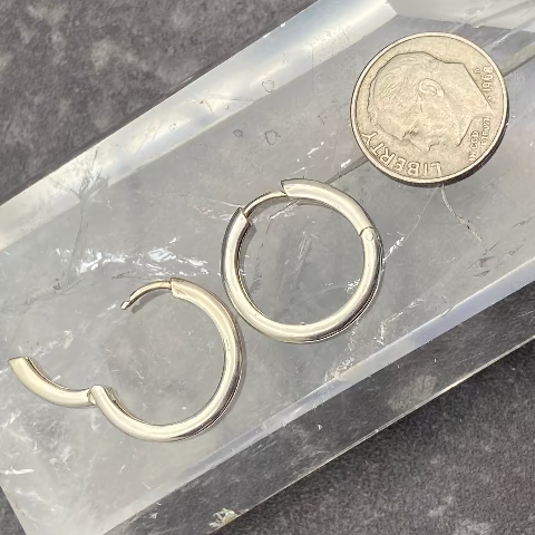 Sterling Silver Huggie Earrings