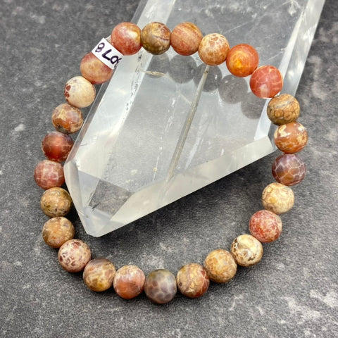 Fire Opal Crystal Stretch Bracelet