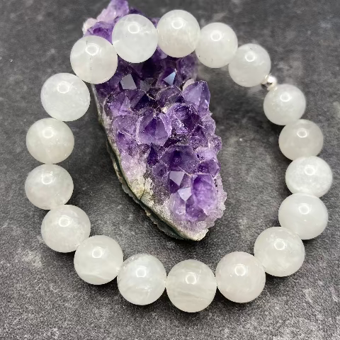 Angola Quartz Crystal Stretch Bracelet