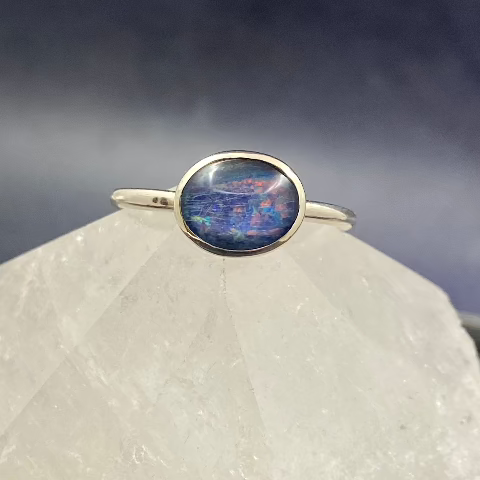 Boulder Opal Ring