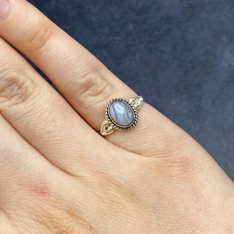 Blue Lace Agate Ring