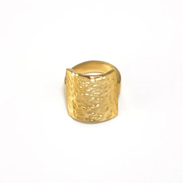 Hammered Square Ring