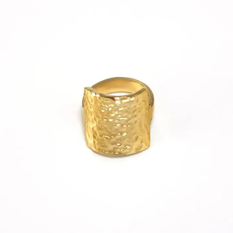 Hammered Square Ring