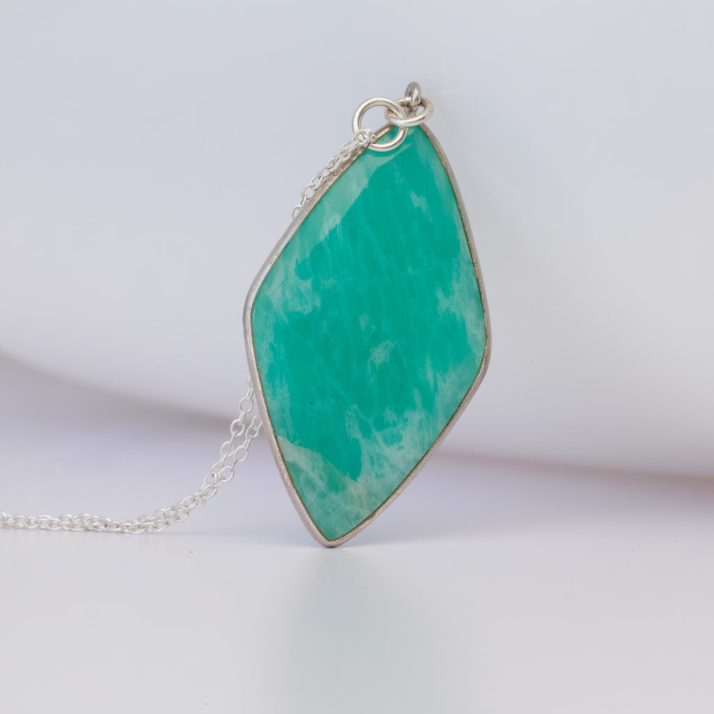 Amazonite Kite Pendant Necklace