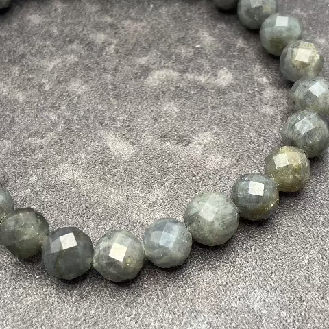 Faceted Labradorite Crystal Stretch Bracelet