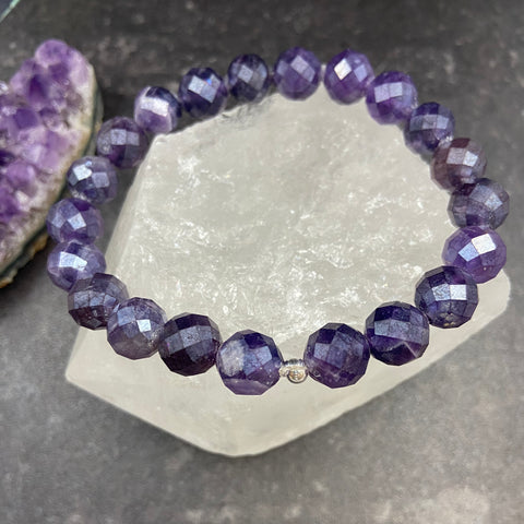 Amethyst Crystal Stretch Bracelet