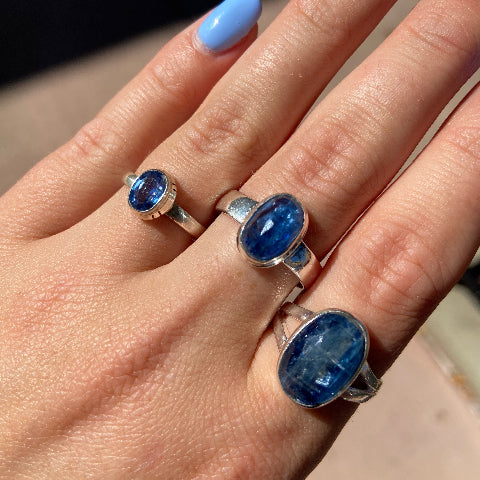 Blue Kyanite Rings