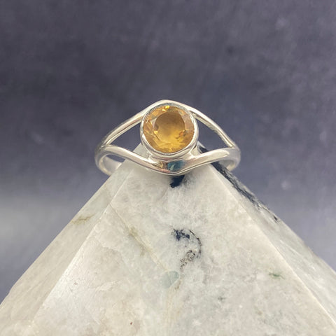 Topaz Split Band Ring