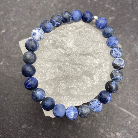 Sodalite Crystal Stretch Bracelet