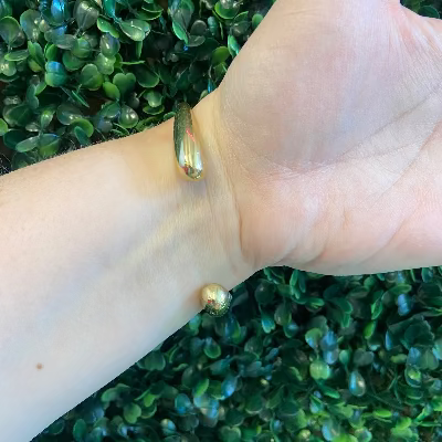 Teardrop Adjustable Cuff Bracelet