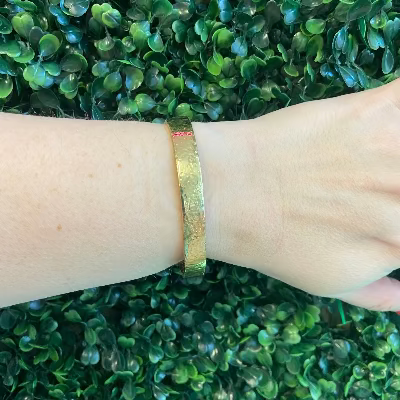 Hammered Adjustable Cuff Bracelet