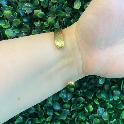 Hammered Adjustable Cuff Bracelet