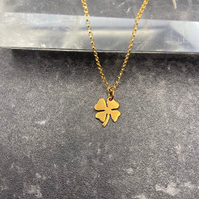 Gold Filled Shamrock Necklace